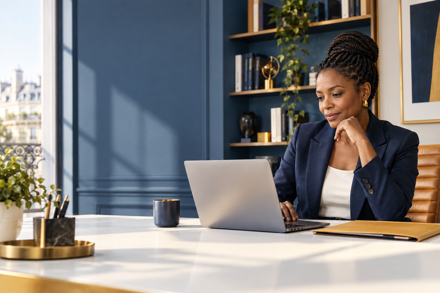Dirigeante d’une petite organisation pilotant son activité